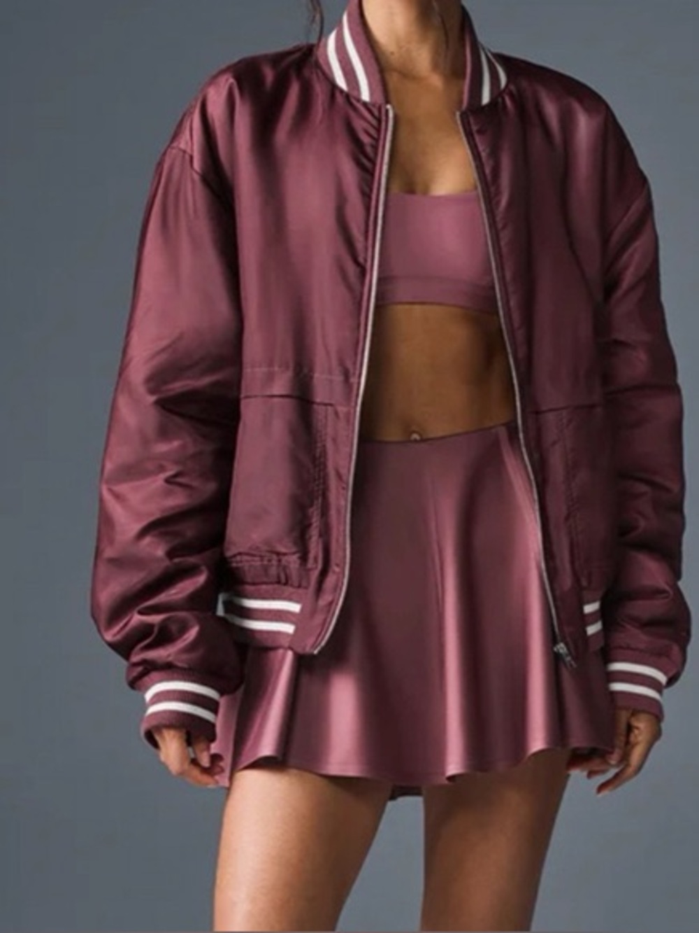 Alo Afterglow Varsity Jacket